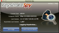 Screenshot #3 di Spytech di Battitura Spia per Mac OS