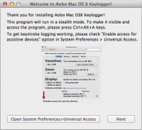 Screenshot #6 di Aobo Mac OS X Registratore di tasti Standard Edition